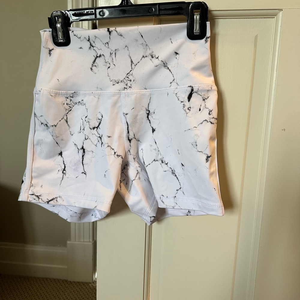 Marble Print Women's Shorts
